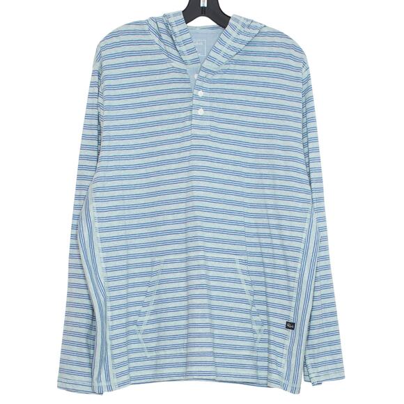 Rails Weston Hoodie Pullover Coastal Academia Nautical Seafoam Stripe Size Large - Picture 1 of 8
